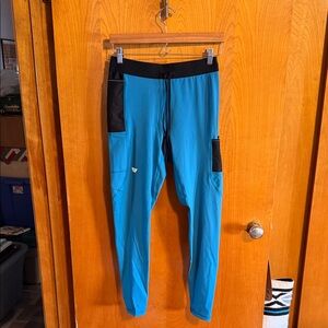 WOLACO Blue and Black Men's running Pants